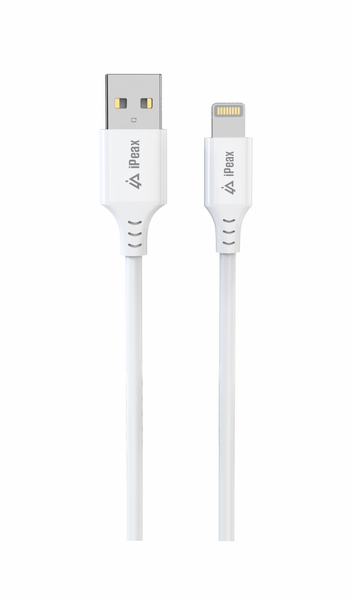 Kabel iPEAX 90010116 USB/Lightning 1,5 m bílý