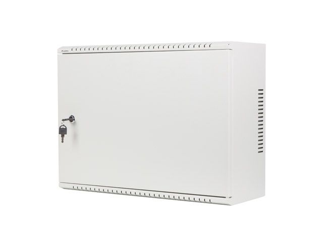 Lanberg 19" racková skříň pro montáž na stěnu 4u+3u/540x200 nízkoprofilová šedá (smontovaná)
