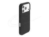 Ochranný kryt pro mobilní telefon - jemný dotyk - kompatibilita s MagSafe - polykarbonát (PC), tekutý silikon - černá - pro Apple iPhone 17 Pro