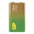 Baterie 6F22 (9V) alkalická GP Ultra 9V 1ks