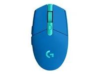 Myš - optický - 6 tlačítka - bezdrátový - 2.4 GHz - bezdrátový přijímač USB - modrá