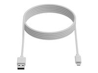 Kabel Lightning - USB typ A s piny (male) do Lightning s piny (male) - bílá - Fast Charging up to 12W