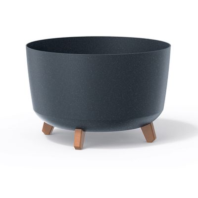 Květináč GRACIA STANDARD ECO WOOD antracit 23,5cm