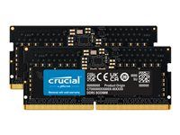 DDR5 - sada - 16 GB: 2 x 8 GB - SO-DIMM 262 pinů - 4800 MT/s / PC5-38400 - CL40 - 1.1 V - bez vyrovnávací paměti - bez ECC