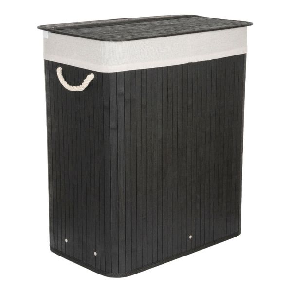 Koš na prádlo G21 Bambus 105l Black