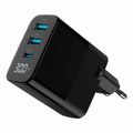 GEMBIRD Nabíječka, 2x USB/USB-C, 30W, černá