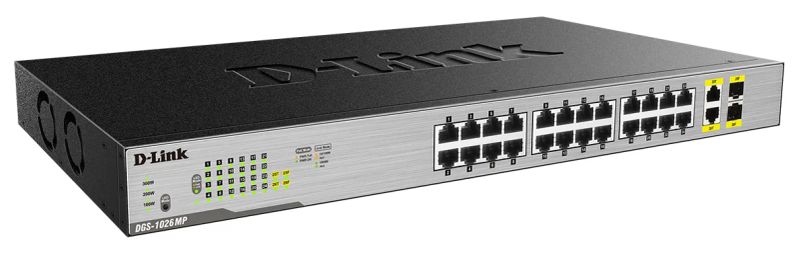 D-Link DGS-1026MP 24x10/100/1000 Desktop Switch