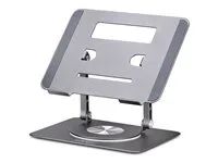 Startech - Stojánek na notebook - otocná základna 360° - desktop - stríbrná
