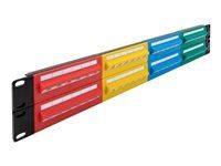 19  Patch Panel 48 port Cat.5e 2U colour