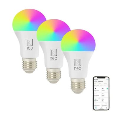 Smart LED žiarovka E27 11W RGB+CCT IMMAX NEO 07743C ZigBee Tuya sada 3ks