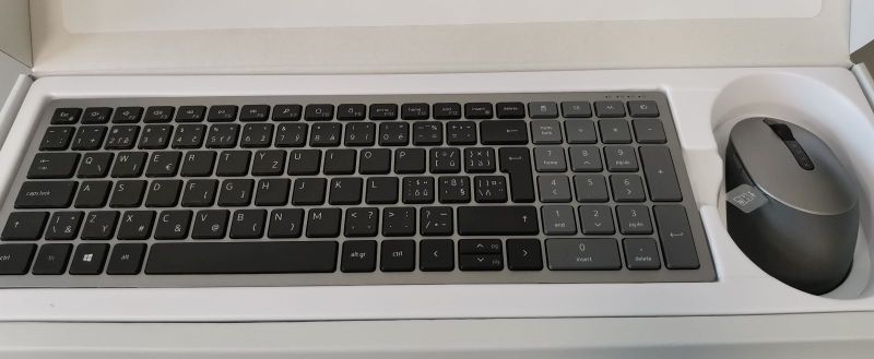Dell Multi-Device Wireless Combo KM7120W CZ/SK - Titan Gray - SET bezdrátové klávesnice a myši