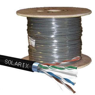 SOLARIX kabel CAT6 FTP PE Fca venkovní 500m/cívka