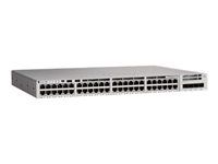 Network Essentials - přepínač - L3 - řízený - 48 x 10/100/1000 (PoE+) + 4 x 10 Gigabit SFP+ (uplink) - Lze montovat do rozvaděče - PoE+ (370 W) - repasováno