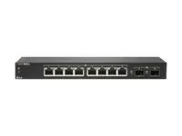Přepínač - řízený - 8 x 10/100/1000 + 2 x gigabitů SFP - desktop