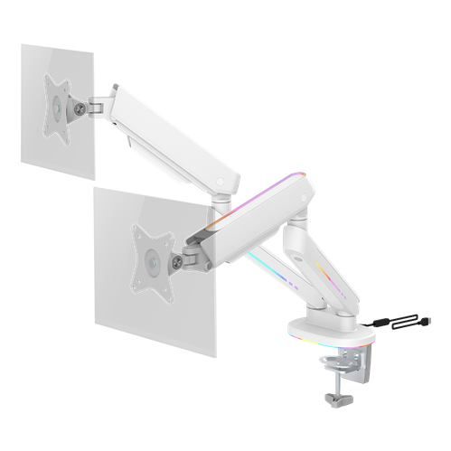 DELTACO GAM-135-W, Držák na monitor, 17-32, bílý