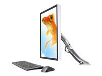 Montážní sada (kloubové rameno, svorka k montáži na stůl, úchyt průchodky, základna, rozšíření) - Technologie konstantní síly - pro Displej LCD - leštěný hliník - velikost obrazovky: až do 30"