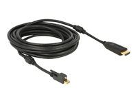 Kabel adaptéru - Mini DisplayPort s piny (male) do HDMI s piny (male) - 5 m - černá - podporuje 4K