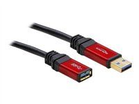 Prodlužovací šňůra USB - USB typ A (M) do USB typ A (F) - USB 3.0 - 3 m - černá