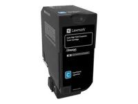 Vysoká výtěžnost - azurová - originální - kazeta s barvivem LCCP, Lexmark Corporate - pro Lexmark CS725de, CS725dte