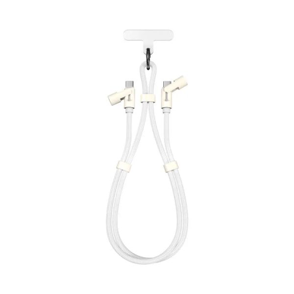SBOX LANYARD Kábel USB-C/USB-C, 60W, 1.5m, biela