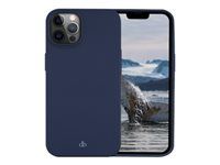 Zadní kryt pro mobilní telefon - silikon, recyklovaný plast - modrá pacifik - pro Apple iPhone 12, 12 Pro