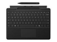 Klávesnice - s trackpad, akcelerometr, zásobník pro nabíjení a skladování Surface Slim Pen 2 - QWERTY - anglická - černá - s Slim Pen 2 - pro Microsoft Surface Pro 8, Pro 8 for Business, Pro 9, Pro 9 for Business, Pro 10 for Business, Pro (11th Edition), Pro for Business (11th Edition)