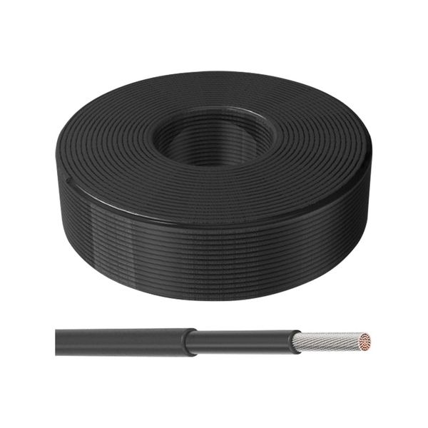 Solární kabel 6mm2, černý, 100m