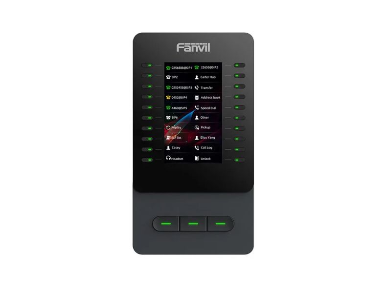 Fanvil EM60 rozšiřující modul pro telefony V65/V66/V66 Pro, 4,3" displej, 60 DSS