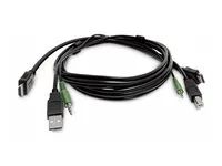 Startech - Kabel adaptéru - kompatibilní s TAA - HDMI, USB typ A, audio jack 3,5 mm s piny (male) do HDMI, USB Type B, audio jack 3,5 mm s piny (male) - 3 m