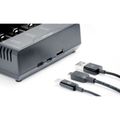 GEMBIRD Ni-MH + Li-ion Fast Battery Charger, černá