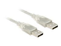 Kabel USB - USB (M) do USB (M) - USB 2.0 - 50 cm - průhledná