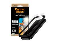 PanzerGlass Anti-Reflective ochranné sklo Apple iPhone 17 / iPhone 16 Pro s instalačním rámečkem