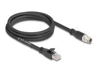 M12 Cable X-coded 8 pin male to RJ45 plu