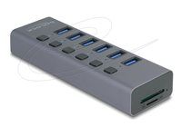 External USB 5 Gbps 6 port Hub with Swit