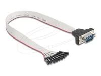 Flat Ribbon Cable RS-232 with 9 x pin he
