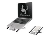 Stojan - pro notebook / tablet - stříbrná - velikost obrazovky: 10"-22" - na stůl