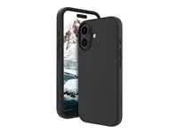 Zadní kryt pro mobilní telefon - plast, silikon, recyklovatelný plast - noční čerň - pro Apple iPhone 16