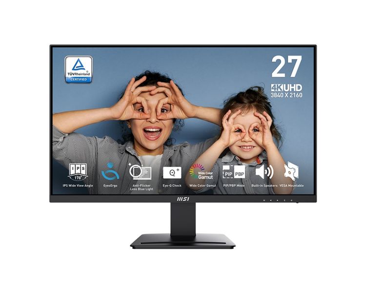 MSI Pro/MP273U/27"/IPS/4K UHD/60Hz/4ms/Černá/3R