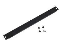 19'' záslepka 4U plná plastový zámek černá RAL9005