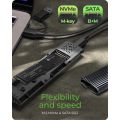 RAIDSONIC ICY Externí box M.2 NVMe/SATA3, USB-C