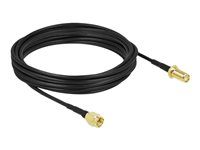 Kabel antény - SMA zástrčka do SMA zásuvka - 7.5 m - koaxiál - černá