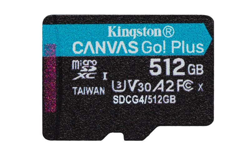 Kingston Canvas Go Plus A2/Micro SDXC/512GB/UHS-I U3 / Class 10