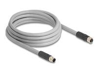 M12 Cable L-coded 5 pin male to female P