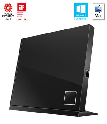 ASUS SBW-06D2X-U černá slim BDXL Bluray USB-A