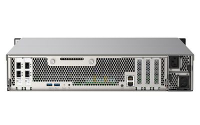 QNAP TS-h2490FU-7232P-32G (AMD EPYC, ZFS, 32GB ECC RAM, 24x 2,5" U.2, 2x 2,5GbE, 4x 25Gb SFP28)
