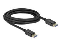 Kabel DisplayPort - DisplayPort (M) do DisplayPort (M) - DisplayPort 2.0 - 3 m - podpora 10K60Hz (10240x4320) - černá