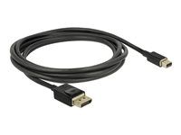 Kabel DisplayPort - DisplayPort s piny (male) do Mini DisplayPort s piny (male) - 2 m - černá - podpora 8K