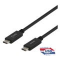 DELTACO USBC-1402M, Kabel USB-C/USB-C, 100W, 1m