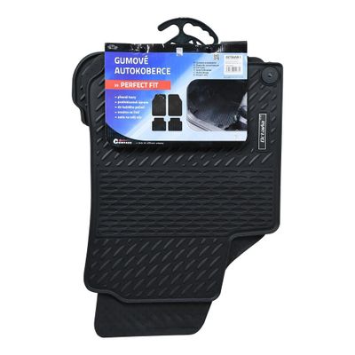 Koberce gumové COMPASS PERFECT FIT P1 s fixací sada 4 ks