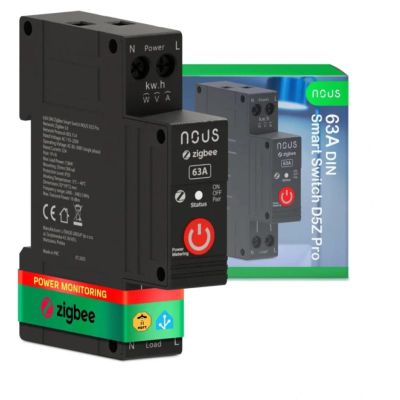 NOUS D5Z DIN, ZigBee Smart měřič spotřeby, 63A